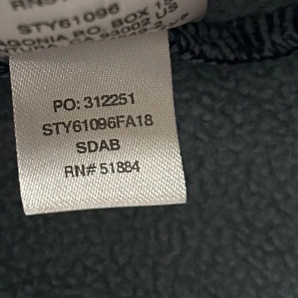 Patagonia Fleece Synchilla Pullover Jacket 6-12 Months - Picture 7 of 7